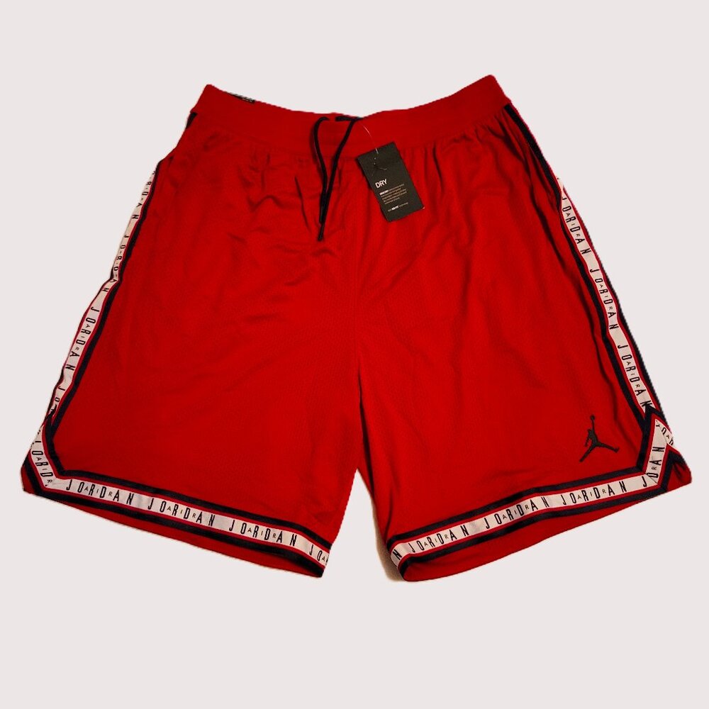 Nike - Air Jordan Red Basketball Shorts Dry Fit Size XXL